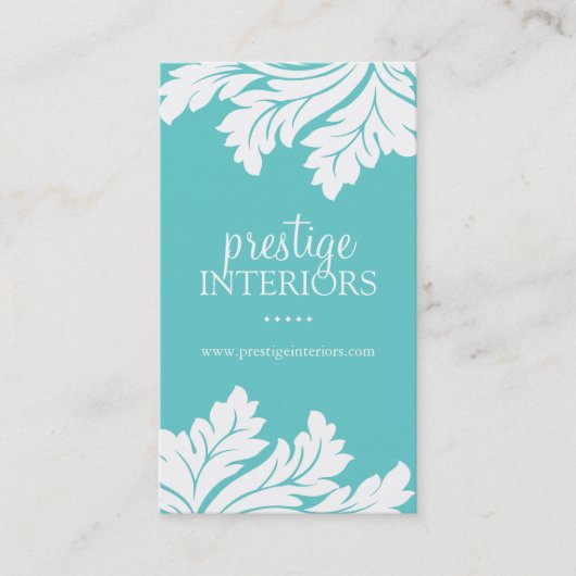 HET ELEGANTE BINNENLANDSE VISITEKAARTJE VAN DE (Voorkant)