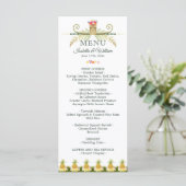 Het elegante Bloemen Tropische Menu van het (Staand voorkant)