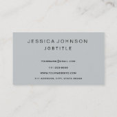 Het elegante BloemenMonogram van de Grens Visitekaartje (Achterkant)