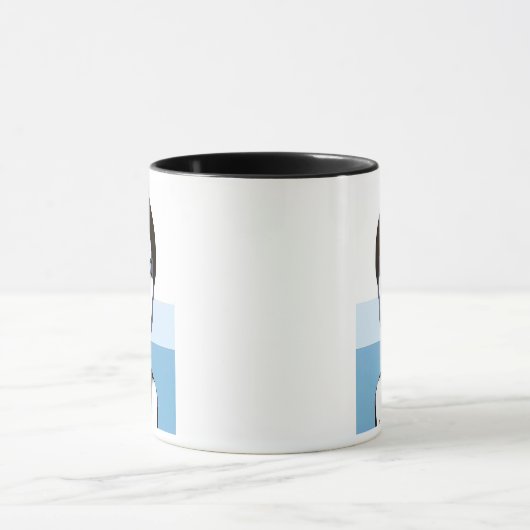 Het elegante design is boeiend. mok (Midden)