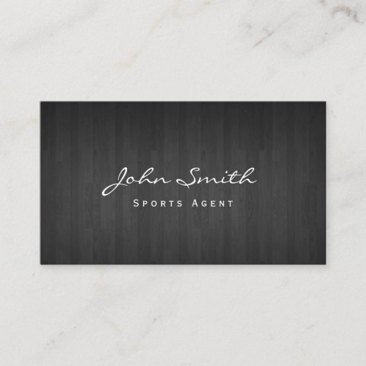 Het elegante Donkere Houten Visitekaartje van de (Voorkant)