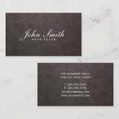 Het elegante Donkere Visitekaartje van de (Voorkant / Achterkant)