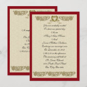 Het elegante douaneontwerp van de Uitnodiging van (Voorkant / Achterkant)