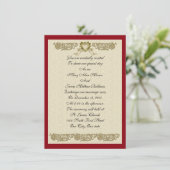 Het elegante douaneontwerp van de Uitnodiging van (Staand voorkant)