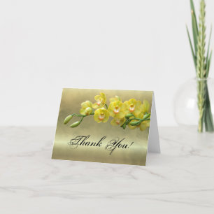 Het elegante Elegante Betoverende Platina Bloemen Bedankkaart