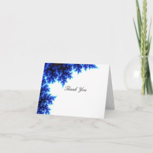 Het elegante Elektrische Blauw dankt u Bedankkaart