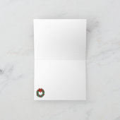 Het elegante en klantgerichte gestreepte patroon bedankkaart (Binnen)