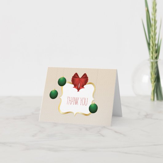 Het elegante en klantgerichte gestreepte patroon bedankkaart (Voorkant)