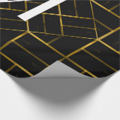 Het elegante Geometrische Gouden Monogram van het Cadeaupapier (Hoek)