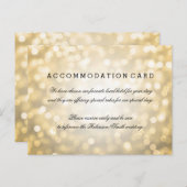 Het elegante Goud van de Aanpassing schittert Briefkaart (Voorkant / Achterkant)