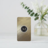 Het elegante Goud van de Slag van de Borstel Visitekaartje (Staand voorkant)