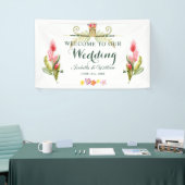 Het elegante Hawaiiaanse Tropische Huwelijk van de Spandoek (Beurs)