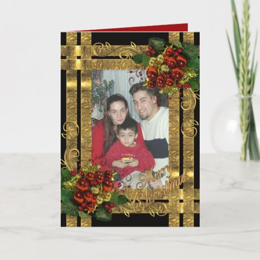 Het elegante hoogtepunt van Kerstmis - Feestdagen Kaart (Voorkant)