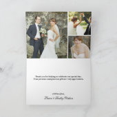 Het elegante Huwelijk van het Manuscript dankt u Bedankkaart (Binnen)