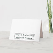 Het elegante Jubileum van het Kant Kaart (Achterkant)