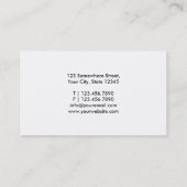 Het elegante Kalligrafische VideoVisitekaartje van Visitekaartje (Achterkant)