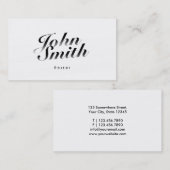 Het elegante Kalligrafische Visitekaartje van de (Voorkant / Achterkant)