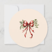 Het elegante kerstfeest van de cocktail kaart (Achterkant)