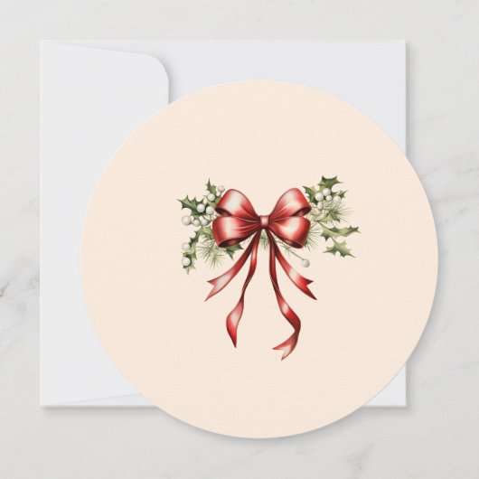 Het elegante kerstfeest van de cocktail kaart (Achterkant)