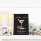 Het elegante kerstfeest van de cocktail kaart