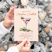 Het elegante kerstfeest van de cocktail kaart