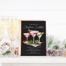 Het elegante kerstfeest van de cocktail