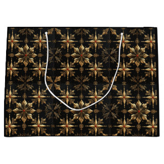 Het Elegante Kerstmis - Zwart Groot Cadeauzakje