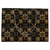 Het Elegante Kerstmis - Zwart Groot Cadeauzakje (Achterkant)