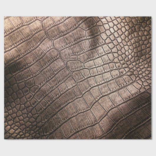 Het elegante lederpatroon sluit dicht.  cadeaupapier (Vlak)