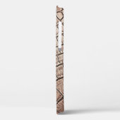 Het elegante lederpatroon sluit dicht.  Case-Mate iPhone case (Achterkant / Links)