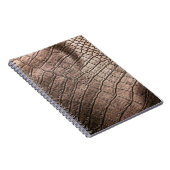 Het elegante lederpatroon sluit dicht. notitieboek (Rechterzijde)