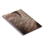 Het elegante lederpatroon sluit dicht. notitieboek (Rechterzijde)