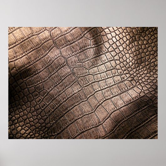 Het elegante lederpatroon sluit dicht. poster (Voorkant)