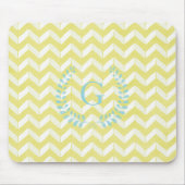 Het elegante Monogram van de Douane van de Chevron Muismat (Voorkant)