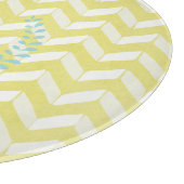 Het elegante Monogram van de Douane van de Chevron Snijplank (Hoek)