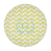 Het elegante Monogram van de Douane van de Chevron Snijplank (Voorkant)