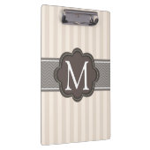 Het elegante Monogram van de Douane van de Strepen Klembord (Rechts)