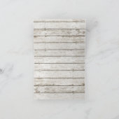 het elegante oceaanhuwelijk van het bedankkaart (Binnen)