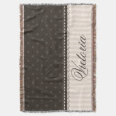 Het elegante Ontwerp van de Douane van de Stippen Deken (Voorkant Verticaal)