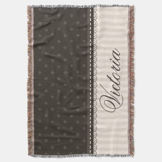 Het elegante Ontwerp van de Douane van de Stippen Deken (Voorkant Verticaal)