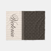 Het elegante Ontwerp van de Douane van de Stippen Fleece Deken (Voorkant (Horizontaal))