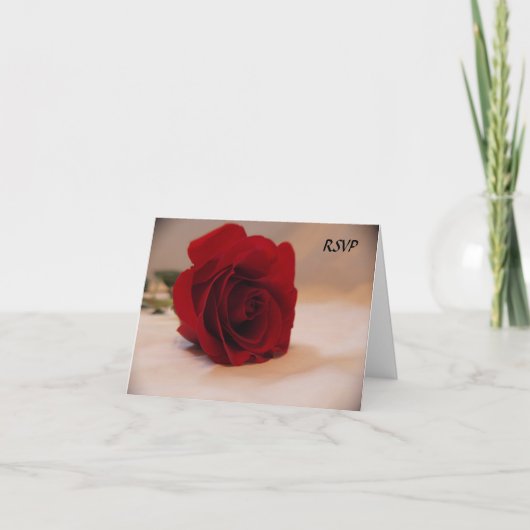 Het elegante Rood nam RSVP toe (Voorkant)