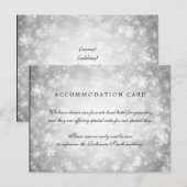 Het elegante Sprookjesland van de Winter van de Briefkaart (Voorkant / Achterkant)