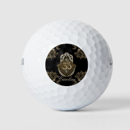 Het elegante teken Ohm. Golfballen (Voorkant)