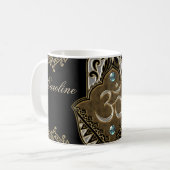Het elegante teken Ohm. Koffiemok (Voorkant links)