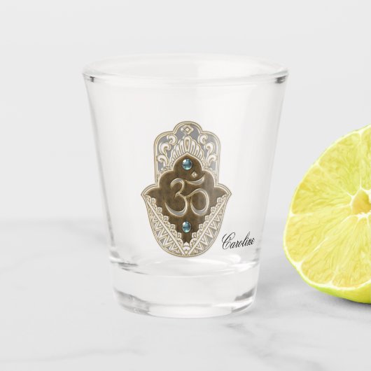 Het elegante teken Ohm. Shot Glas (Voorkant)
