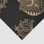 Het elegante teken Ohm. Tissuepapier (Detail)