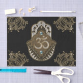 Het elegante teken Ohm. Tissuepapier (Craft)