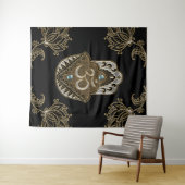 Het elegante teken Ohm. Wandkleed (In Situ (horizontaal))