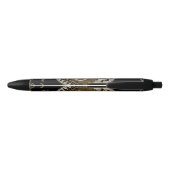 Het elegante teken Ohm. Zwarte Inkt Pen (Achterkant)